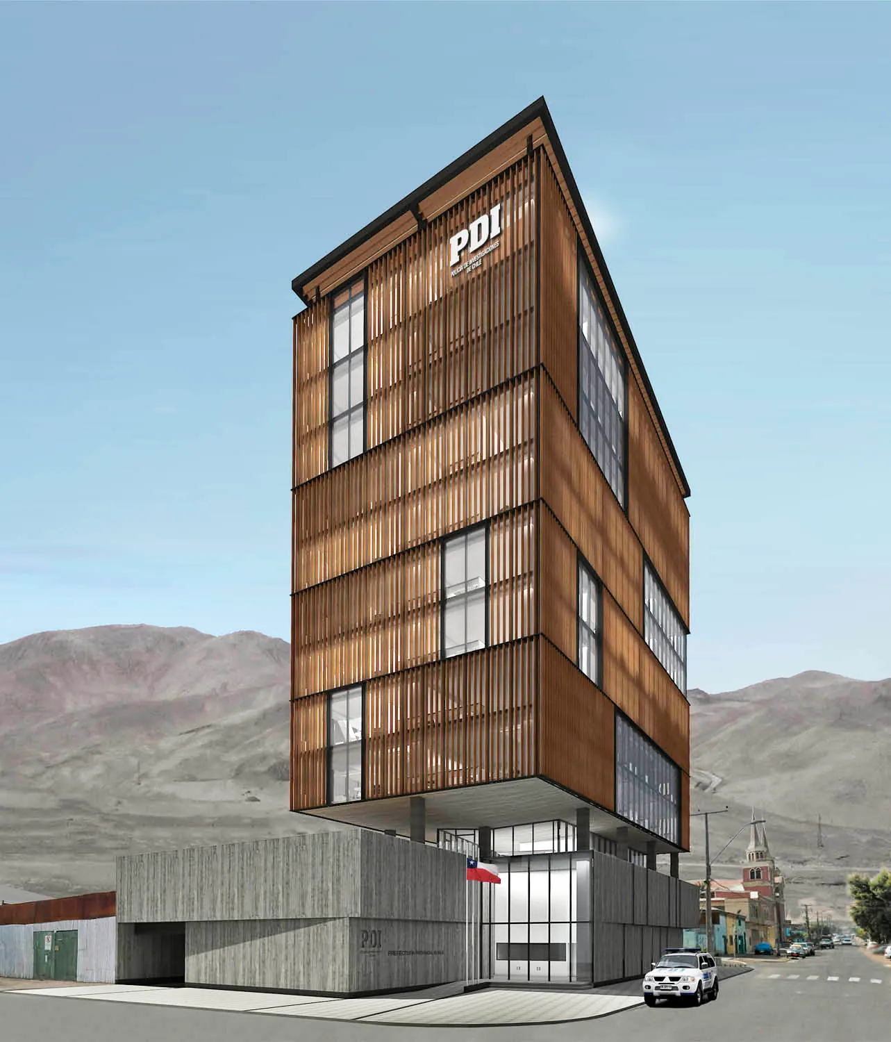 PDI Regional Headquarters Competition — Architecture Competitions, Iquique, Chile