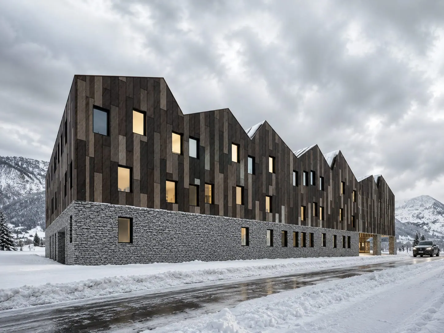 Lonquimay City Hall Competition — Architecture Competitions, Lonquimay, Araucania, Chile